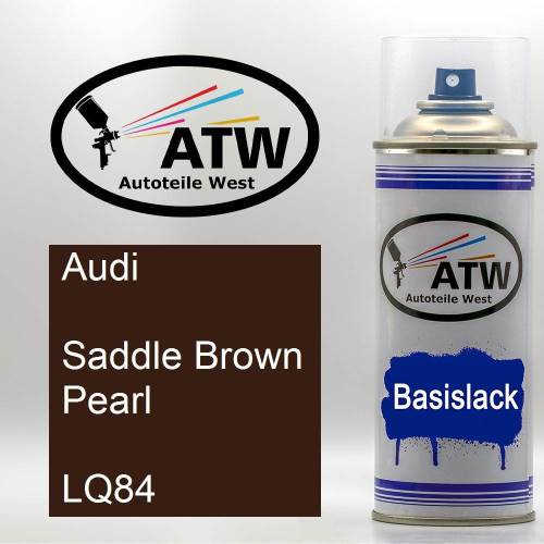 Audi, Saddle Brown Pearl, LQ84: 400ml Sprühdose, von ATW Autoteile West.